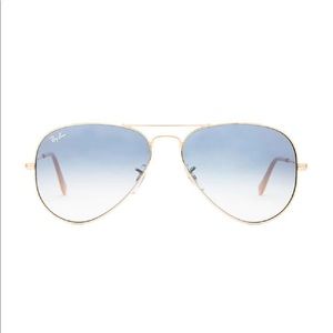 Ray-Ban Aviator in Arista and Gradient Light Blue